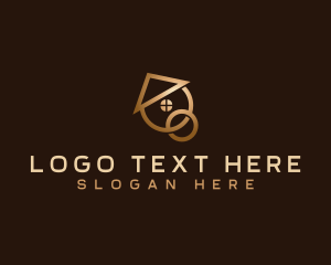 Roof - Chain House Real Estate logo design