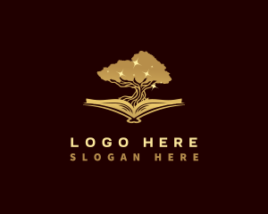 Luxe - Book Tree Knowledge logo design