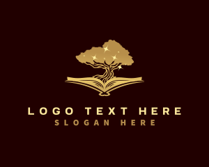 Educate - Book Tree Knowledge logo design