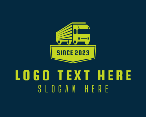 Transportation Service - Truck Freight Delivery logo design