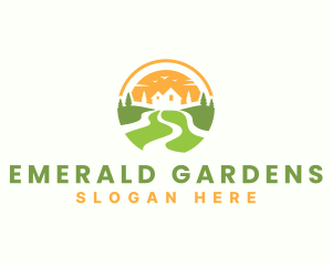 Landscaping Lawn Maintenance logo design