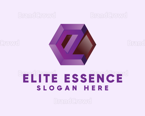 3D Tech Letter E Logo