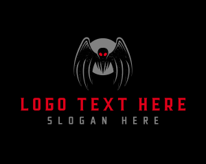 Folklore - Mothman Monster Creature logo design