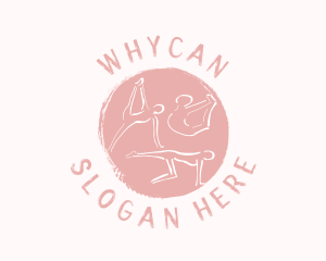 Yoga Studio - Pink Yoga Wellness logo design