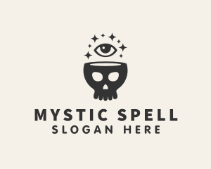 Spell - Mystic Skull Eye logo design
