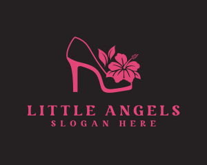 Floral Shoe Stiletto Logo