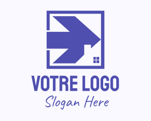 Violet - Violet House Arrow logo design