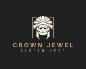 Headdress - Tribal Chieftain Cinema logo design