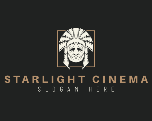 Cinema - Tribal Chieftain Cinema logo design