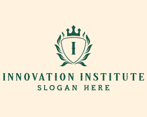 Institute - Shield Royalty Learning Center logo design