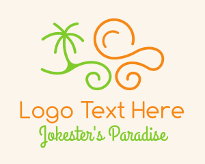 Summer Beach Waves  logo design