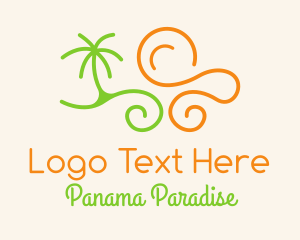 Summer Beach Waves  logo design