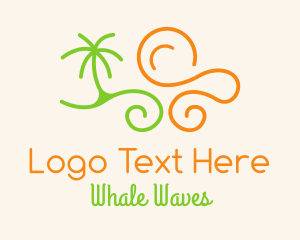 Summer Beach Waves  logo design