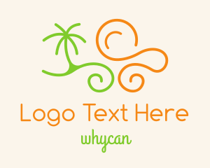 Summer-hat - Summer Beach Waves logo design