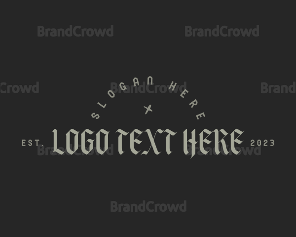 Dark Gothic Business Logo