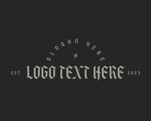 Dark - Dark Gothic Wordmark logo design