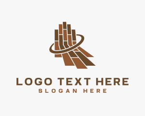 Wood - Wood Tiles Flooring logo design