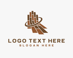 Wood Tiles Flooring Logo