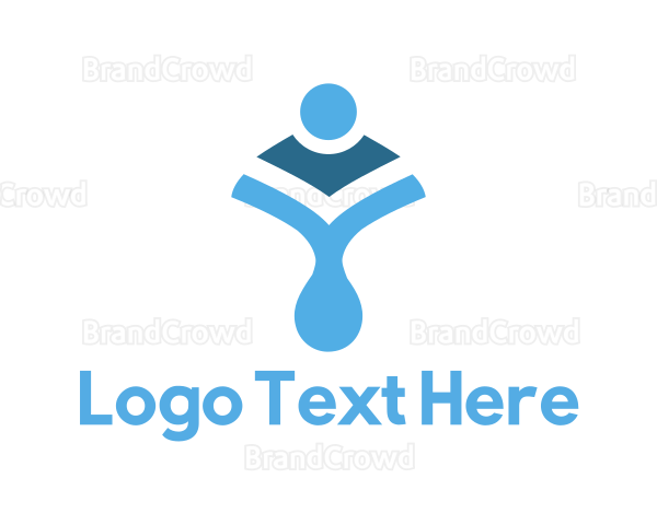 Blue Body Shape Logo