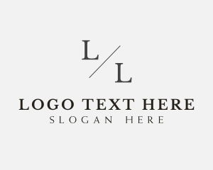 Clothing Line - Sophisticated Clean Sign logo design