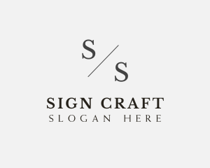 Sophisticated Clean Sign logo design