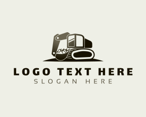 Dig - Excavator Backhoe Industrial logo design