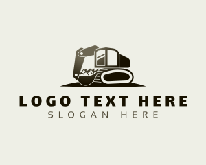 Heavy Duty - Excavator Backhoe Industrial logo design