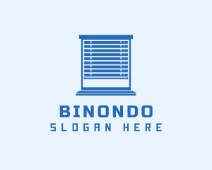 Installation - Blue Window Blinds logo design