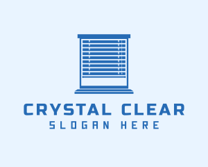Window Cleaning - Blue Window Blinds logo design