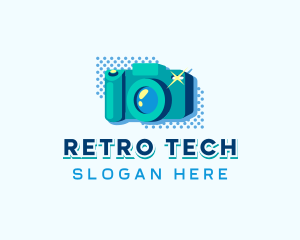 Retro Camera Photography logo design