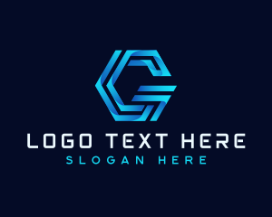 Cyber - Digital Technology Letter G logo design