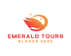 Cruise Ship Travel Tour logo design