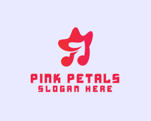 Pink - Pink Musical Star logo design