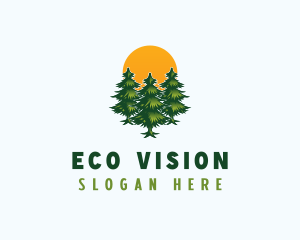 Pine Tree Forest logo design