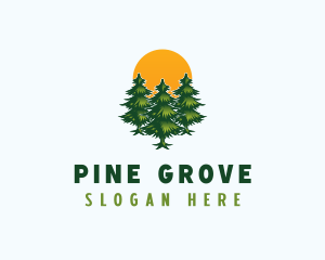 Pine Tree Forest logo design