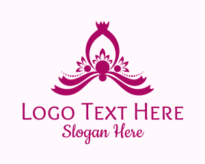 Lotus - Ribbon Petal Ornament logo design