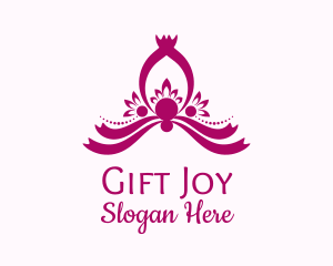 Ribbon Petal Ornament logo design