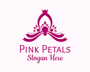 Ribbon Petal Ornament logo design