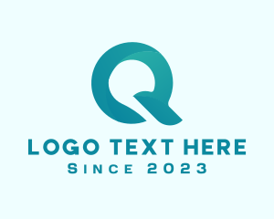 Dj - Application Letter Q logo design
