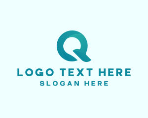 Streaming - Application Letter Q logo design