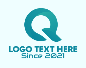 Dj - Application Letter Q logo design