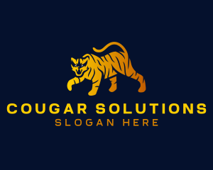 Cougar - Wild Tiger Animal logo design