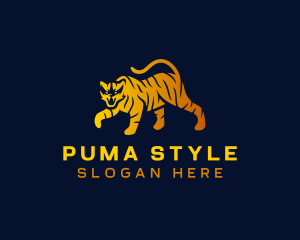 Puma - Wild Tiger Animal logo design