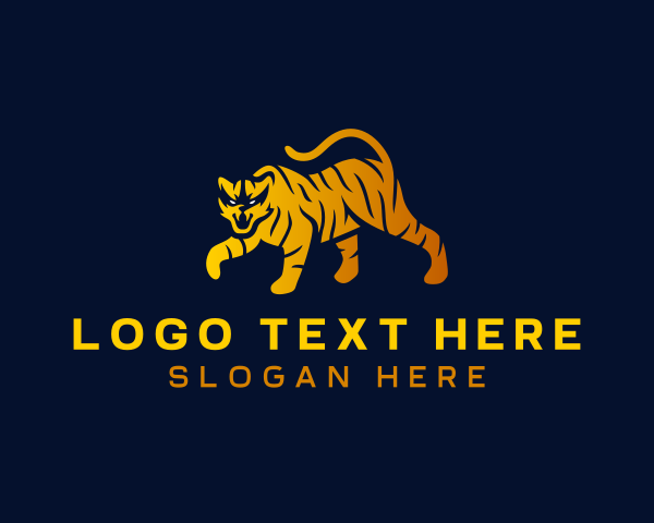 Tiger - Wild Tiger Animal logo design