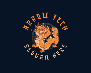 Oriental Mythical Dragon Logo