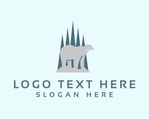Placard - Polar Bear Animal logo design