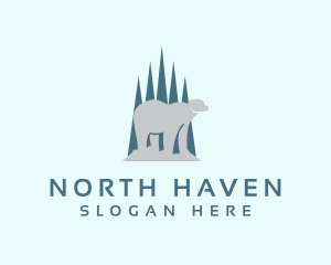 Polar Bear Animal logo design