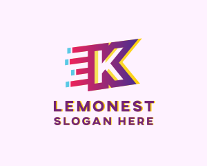 Digital Agency - Speedy Letter K Motion Business logo design
