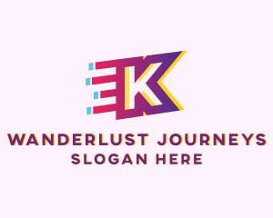 Speed - Speedy Letter K Motion Business logo design