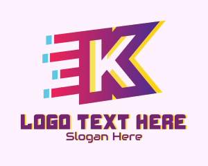 Motion - Speedy Letter K Motion logo design